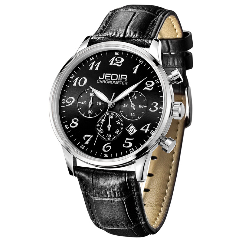 2019 nova moda de luxo relógio masculino pulseira de couro à prova dmultifunctional água multifuncional relógio de quartzo dos homens de negócios relogio masculino