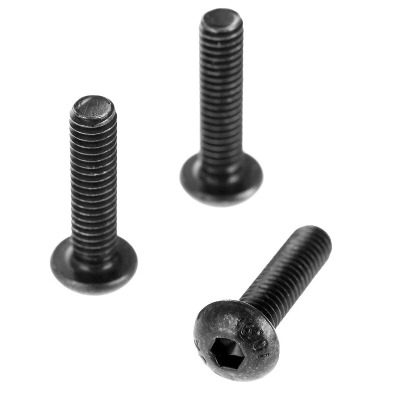 50Pcs Alloy Steel M4 Screws Hex Socket Round Head tornillos para madera Furniture Fastener Bolt M4 *6mm/8mm/10mm/12mm/16mm/20mm