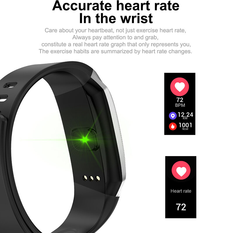 Inteligentny zegarek mężczyźni kobiety opaska sportowa opaska monitorująca aktywność fizyczną smartband monitorujący ciśnienie krwi wodoodporna Smartwatch bransoletka sportowa zegarek męski