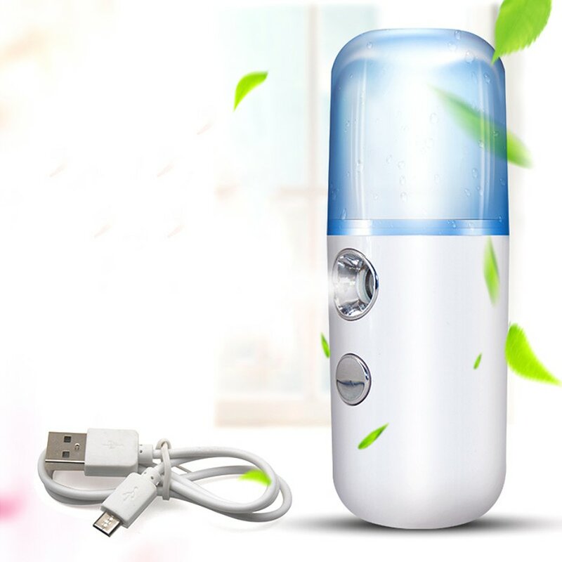 Mini Draagbare Nano Mister Facial Luchtbevochtiger Schoonheid Hydraterende Ultrasone Luchtbevochtiger Stomen Gezicht Spuit USB Oplaadbare