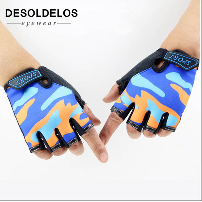 Rękawiczki bez palców dla dzieci antypoślizgowe ultracienkie dzieci pół palca oddychające rękawice dla chłopców dziewcząt Luvas De inverno