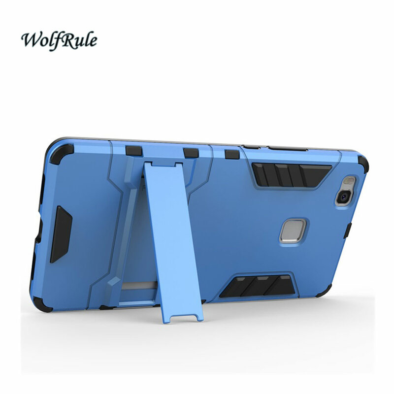 WolfRule Anti-knock Case Huawei P9 lite Cover Soft Silicone + Plastic Case For Huawei P9 Lite Case G9 Lite Holder Holder Funda