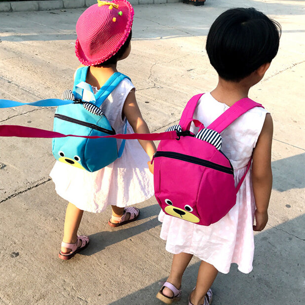 2020 جديد الأطفال أطفال حقيبة ظهر للأطفال المشي طقم حزام السلامة مقاليد طفل حزام حقيبة مكافحة خسر لطيف الكرتون الظهر