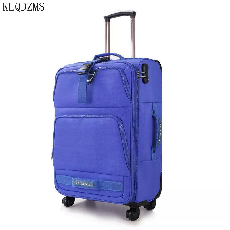 KLQDZMS-maleta de viaje con ruedas, 20/24/28 pulgadas, Oxford, giratoria