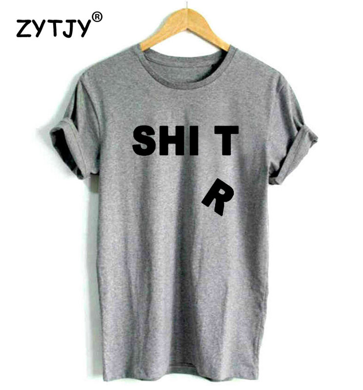 Camiseta con estampado de letras para mujer, camiseta divertida de algodón para mujer, camiseta Hipster Tumblr, HH-462 de envío directo
