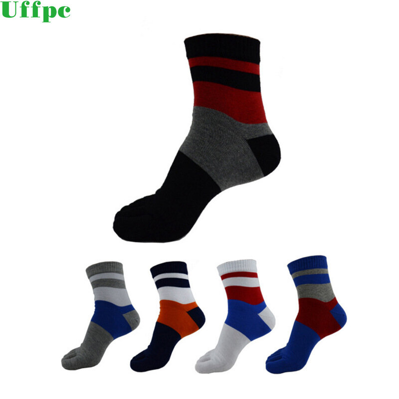 3pairs/lot New Men' s Casual Comfort Ventilation Cotton Breathable Five Finger Socks Toe Socks soft Socks masculinas meias