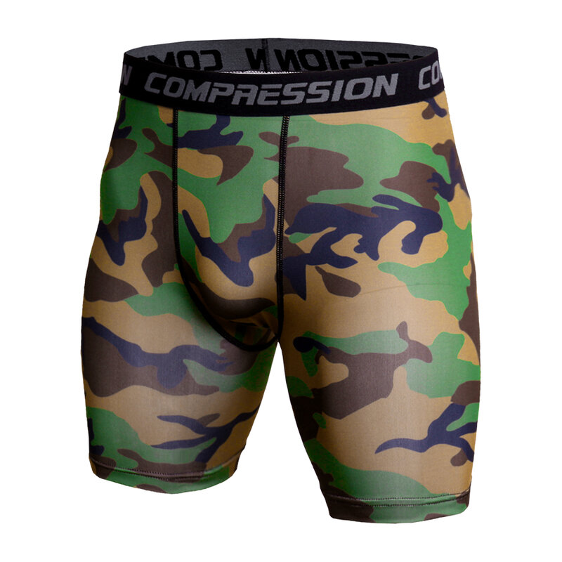 Shorts de Compression camouflage pour hommes, collants de musculation, Fitness, vêtements de natation, d'entraînement et de sport