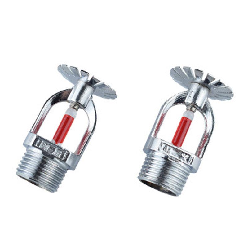 High Quality 5Pcs 1/2 Inch DN15 Brass Pendent Type Fire Sprinkler Head Fire Extinguishing System Protection 68 Degrees
