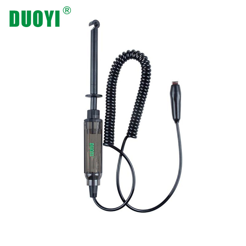 Duoyi dy12 testador de circuito automotivo 6v 12v 24v gancho sonda teste lápis circuito de baixa tensão detectar analisador testador de bateria de carro