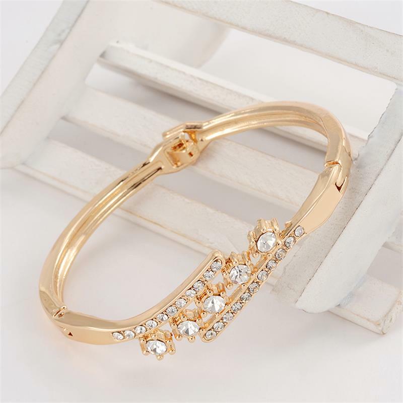 MINHIN – Bracelet délicat en cristal de haute qualité pour femmes, magnifique accessoire avec strass synthétiques brillants
