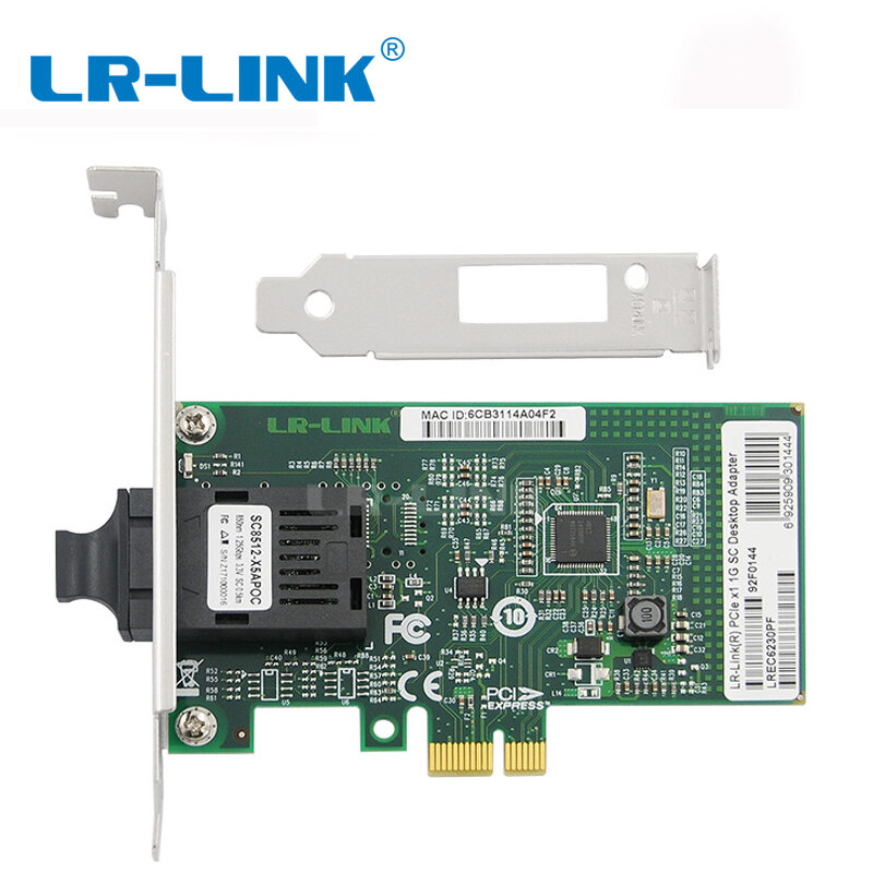 LR-LINK 6230PF Pci-e pci Express Gigabit Ethernet Netwerkkaart 1000 Mb Fiber Optische Lan Adapter Desktop PC Controller Intel I210