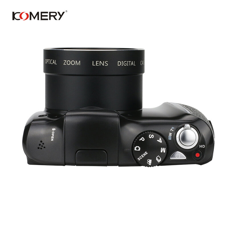 Komery-câmera digital original, tela de 3.5 polegadas, lcd ips, resolução de 2400w, pixel 4x, zoom digital hd, alta qualidade, 3 anos de garantia