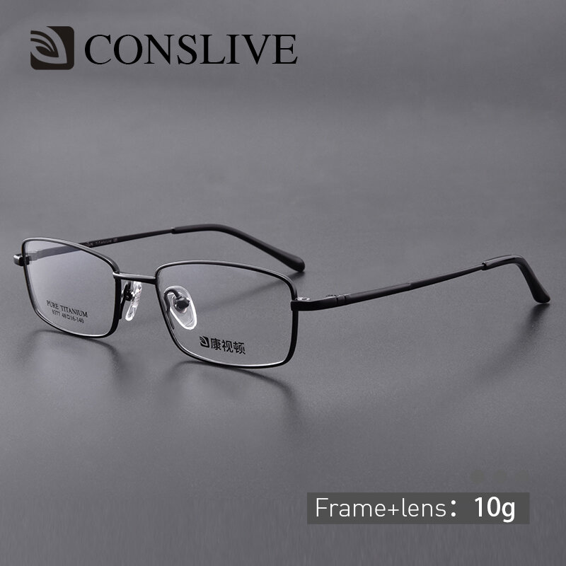 Manแว่นตาไทเทเนียมขนาดเล็กแว่นตาสายตาสั้นผู้ชายแว่นสายตาเลนส์T8377