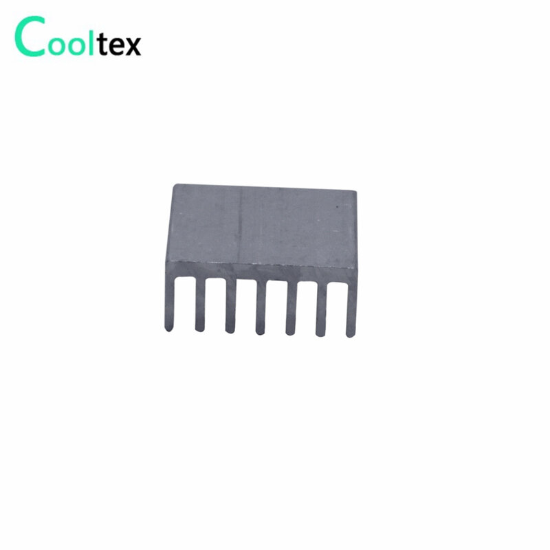 Dissipateur thermique en aluminium extrudé de 50 pièces 14x14x6mm pour puce VGA RAM LED IC radiateur électronique refroidisseur de refroidissement