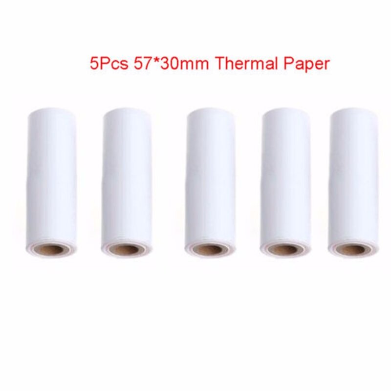 5PCS 57x30mm Thermische Ontvangst Papier Roll voor Mobiele POS 58mm Thermische Printer Lot