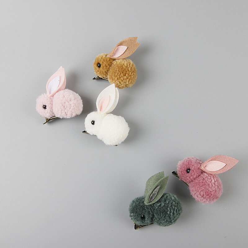 Nette Plüsch Kaninchen Bunny Ohren Baby Mädchen Elastische Haar Gummi Band Für Kinder Haar Seil Ring Kopfschmuck Headwear Kinder Zubehör