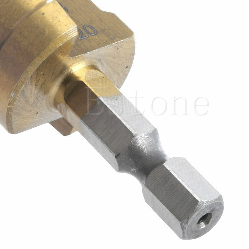 Uds HSS 4241 de acero paso cono de titanio recubierto taladro herramienta de corte cortador de agujero conjunto