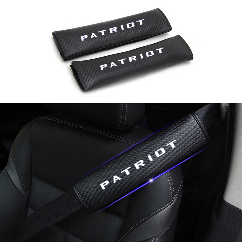 Housse de ceinture de sécurité réfléchissante pour voiture, 2 pièces, épaulettes pour JEEP Patriot, style automobile