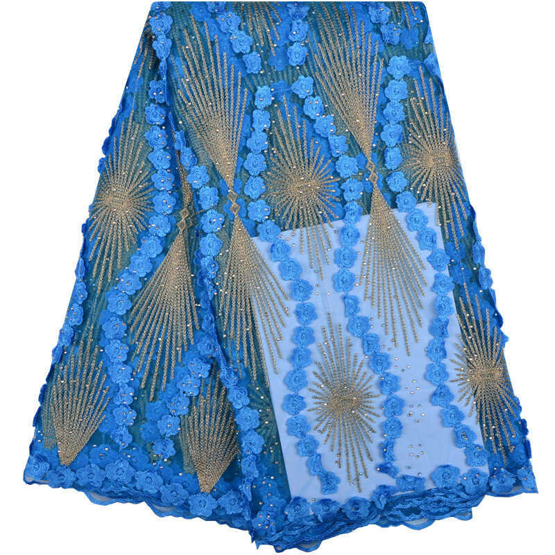 3D африканская кружевная ткань 2018 Высокое качество африканская Свадебная кружевная вышивка французская нигерийская Свадебная кружевная тк...