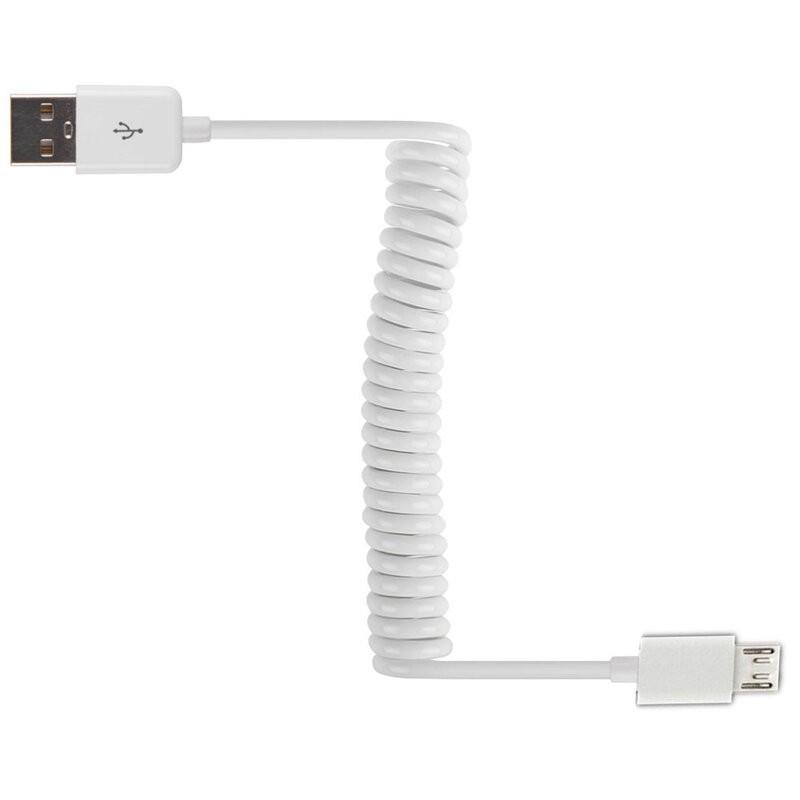 Retractable micro usb kabel Charge USB to Micro USB Spring Stretch Cable Data Sync Charger Cord Coiled Cabo