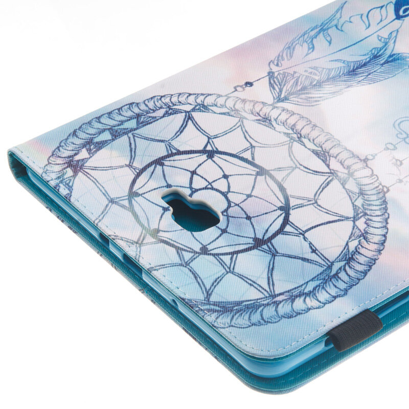 SM-T580 T585 Funda Capa do Samsung Galaxy Tab A A6 10.1 2016 luksusowy skórzany w motylki odwróć obudowa portfelowa Coque skórzane etui