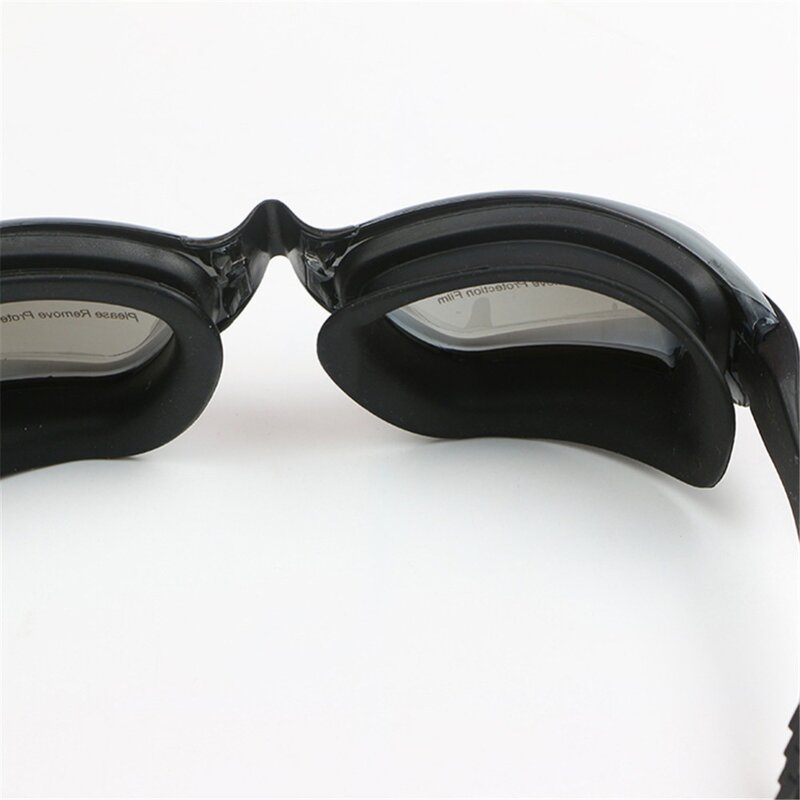 Gafas de natación profesionales de silicona para miopía, gafas de natación UV antiniebla con tapón para los oídos para hombres y mujeres, gafas deportivas de dioptrías