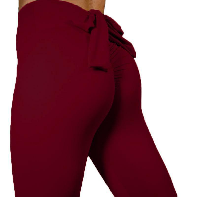 Женские леггинсы с высокой талией, эластичные повседневные штаны для тренировок и фитнеса, пикантная одежда для бодибилдинга
