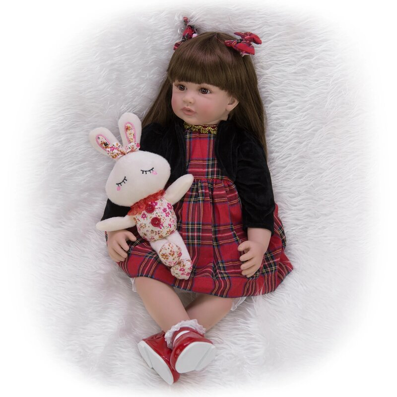 KEIUMI-muñecas Reborn de tela de 60cm para niños  juguete de princesa 