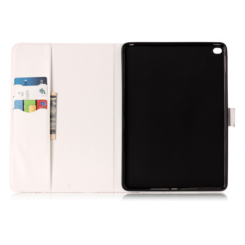 Funda 9.7 "apple ipad air 2 ipad 6 세대 패션 대리석 가죽 지갑 플립 케이스 태블릿 전자 책 커버 coque 스킨 케이스