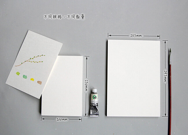 ورق مائي أبيض ، بطاقة بريدية مرسومة يدويًا ، بطاقة كرتونية منزلية الصنع للشباب