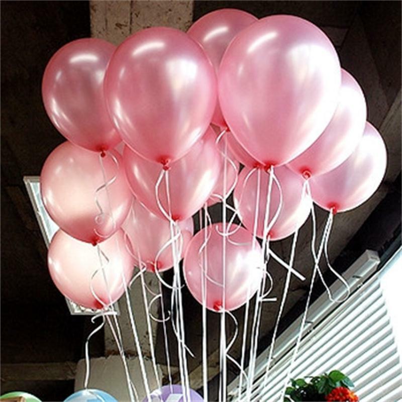 10 teile/los 10 Zoll 1,5g rosa Latex ballon Luft kugeln aufblasbare Hochzeits feier Dekoration Geburtstag Kind Party Float Ballon Kinderspiel zeug
