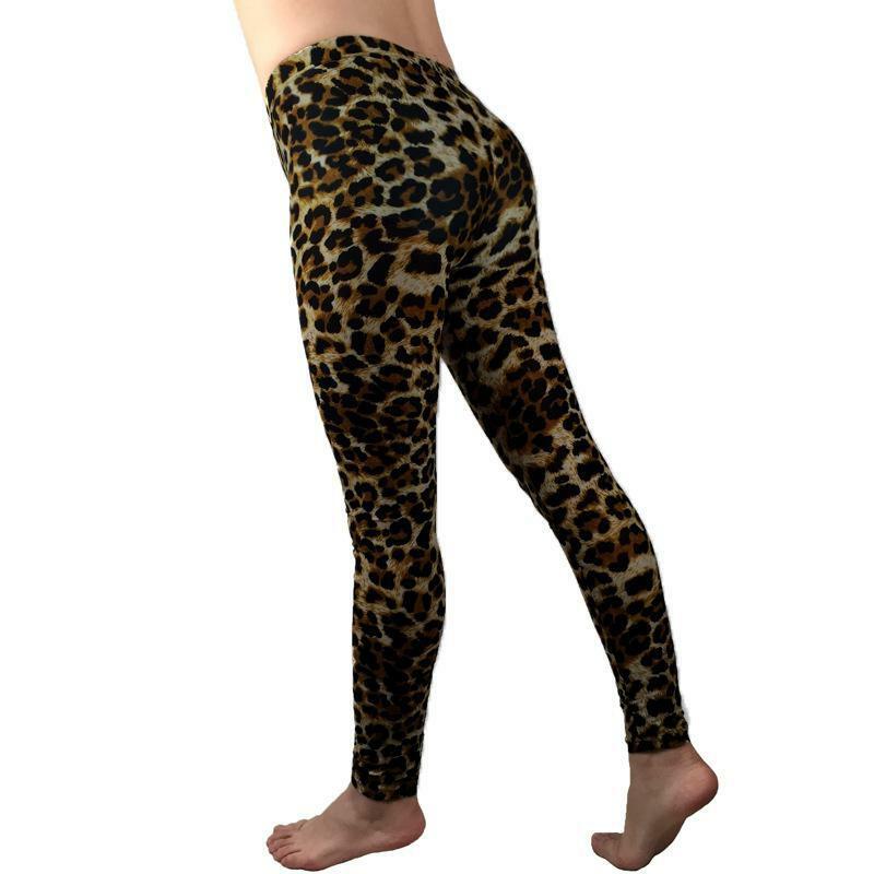 Spodnie damskie spodnie na co dzień Athleisure Leopard Print legginsy z wysokim stanem nowoczesne Lady spodnie