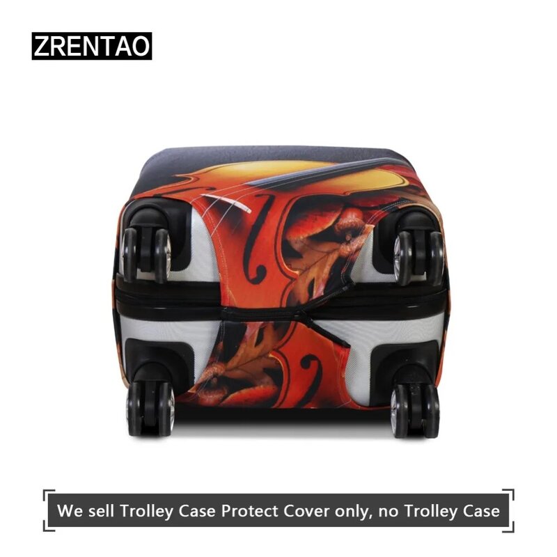 ZRENTAO suitcase cover protector high quality elastic zipper luggage cover Christmas kofferhoes beschermer travel accessories