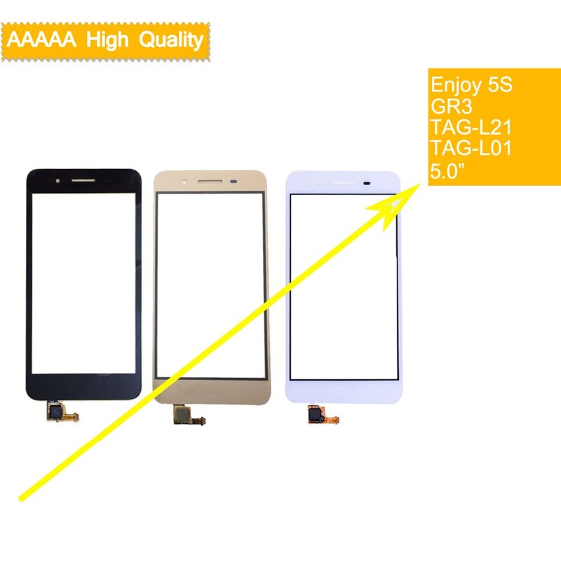 Untuk Huawei Nikmati 5S GR3 TAG-L21 TAG-L01 TAG-L03 TAG-L13 TAG-L22 Sentuh Layar Sentuh Panel Sensor Kaca Digitizer Layar Sentuh