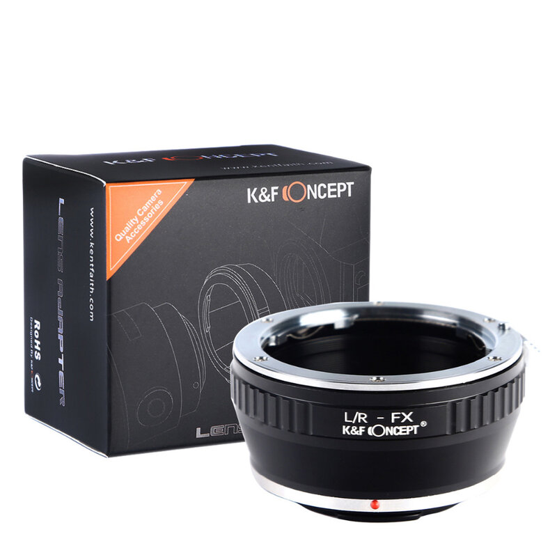 K & F CONCEPT 렌즈 마운트 어댑터 Leica R 마운트 렌즈-Fujifilm FX 마운트 카메라 바디 어댑터 링, Fujifilm FX 마운트 카메라용