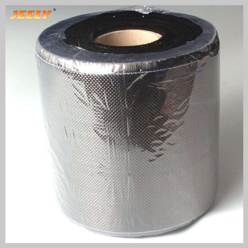 Tecido de fibra de carbono intercamada com reforço, 0.2m de largura, 3k, 200g/m2