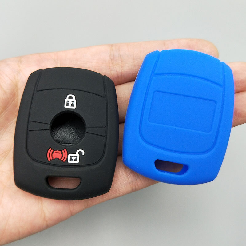 Funda protectora para llave de coche SSANGYONG ACTYON KYRON REXTON, funda de goma de silicona para protección remota de 2 botones
