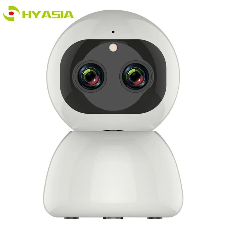 HYASIA IP กล้อง WIFI แบบ DUAL 2MP การติดตามอัตโนมัติซูม 1080 P HD ในร่มสัตว์เลี้ยงกล้องวงจรปิดการรักษาความปลอด...