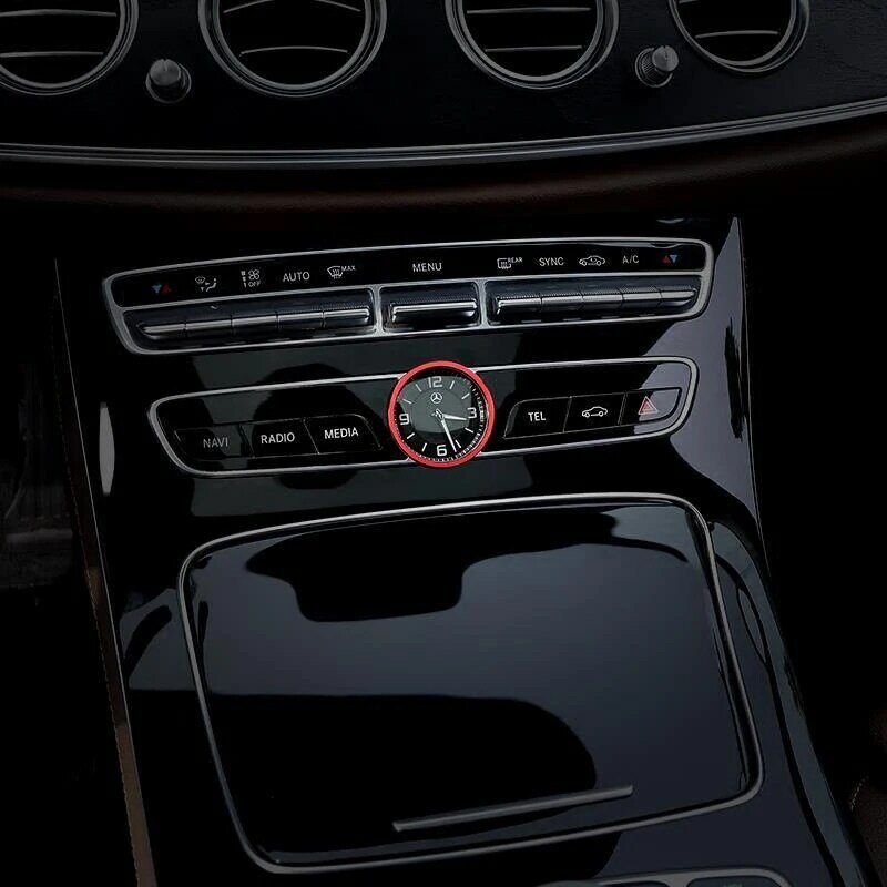 سيارة الداخلية مركز التحكم ساعة ساعة سلك من حلقات للزينة غطاء الكسوة لمرسيدس بنز C E Class GLC W205 W213 X253 اكسسوارات