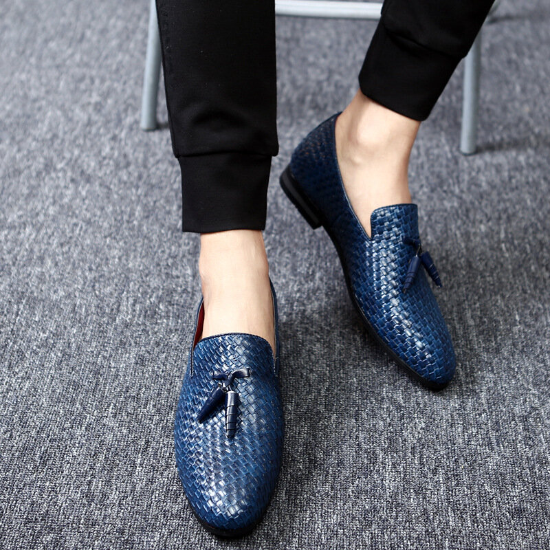 Uomo Mocassini Pelle Scarpe Casual Mocassino Guida Eleganti Loafers Moda Slip-On Oxford Pantofola