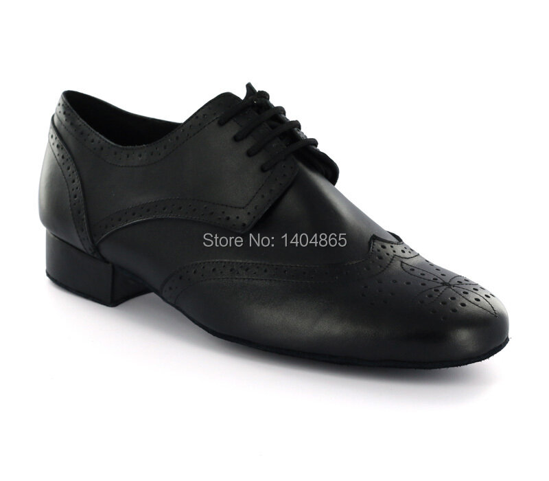 NEW Top Quality Real Black Cow Leather ballroom mens dance shoes-White, Red and Tan colors too! What you see is what you get!
