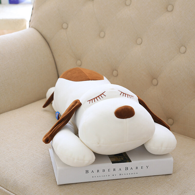 Software accovacciato cane ragazzo cartone animato grande cane ragazzo cucciolo peluche cuscino morbido cuscino grande regalo di compleanno