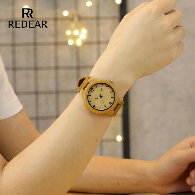 Bez Logo zakochanej zegarki noc światła wskaźnik drewniane zegarki prawdziwy skórzany pasek kobiet zegarek mężczyzna najlepszy prezent