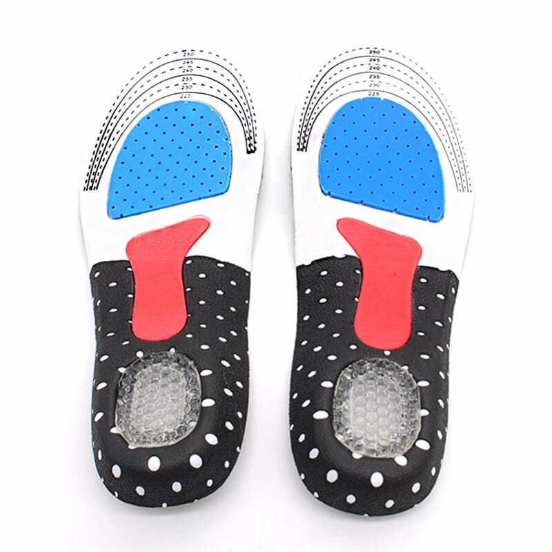 Silicone Gel Insoles Foot Care Orthopedic Insoles Shoe Pads Plantar Fasciitis Heel Running Sport Insoles For Hiking Camping Men