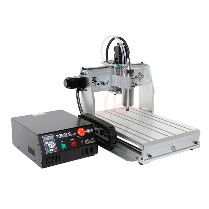 Yoocnc-máquina de perfuração cnc 3040 para carpintaria, 800 w-1500w, fresadora de metal, roteador, porta usb, comunicação