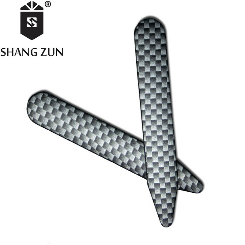 SHANH ZUN 14 sztuk producenci drewna ziarna druk transferowy kołnierz wkładki ABS wielokolorowy kołnierz dla mężczyzn