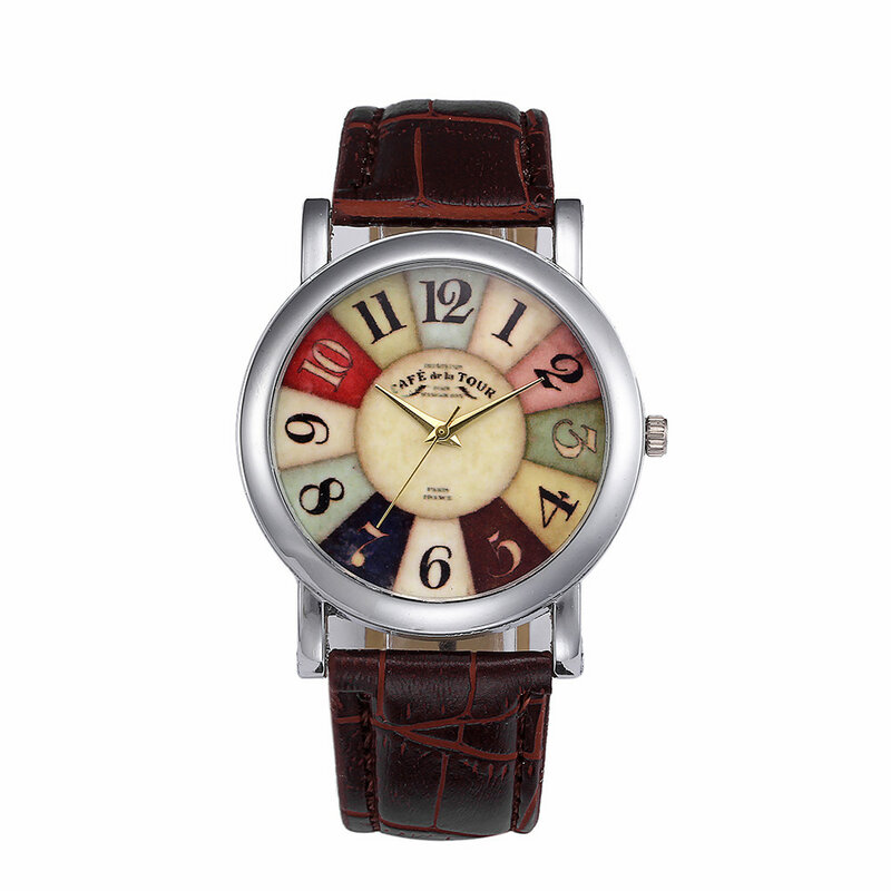 Relogio à moda relógio de quartzo moda feminina relógios senhora qualidade couro relógio de pulso casual reloj mujer presente para o sexo feminino * a