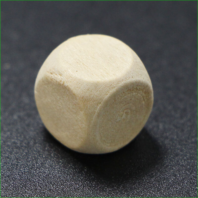 100 PCS 6 Sided Wood Dice 10mm Blank Faces for DIY Decorating Craft Projects Kid Toys Game