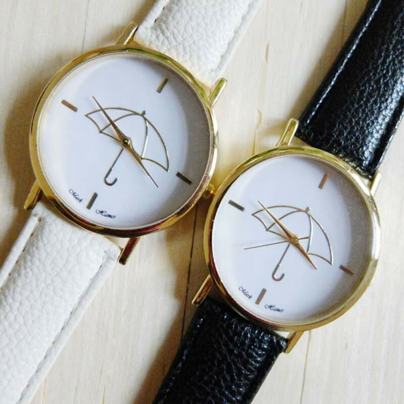 Reloj de diseño Retro para mujer, pulsera de cuarzo de aleación analógica de acero inoxidable con banda de cuero de gato de dibujos animados, estilo femenino, QC7, 2019