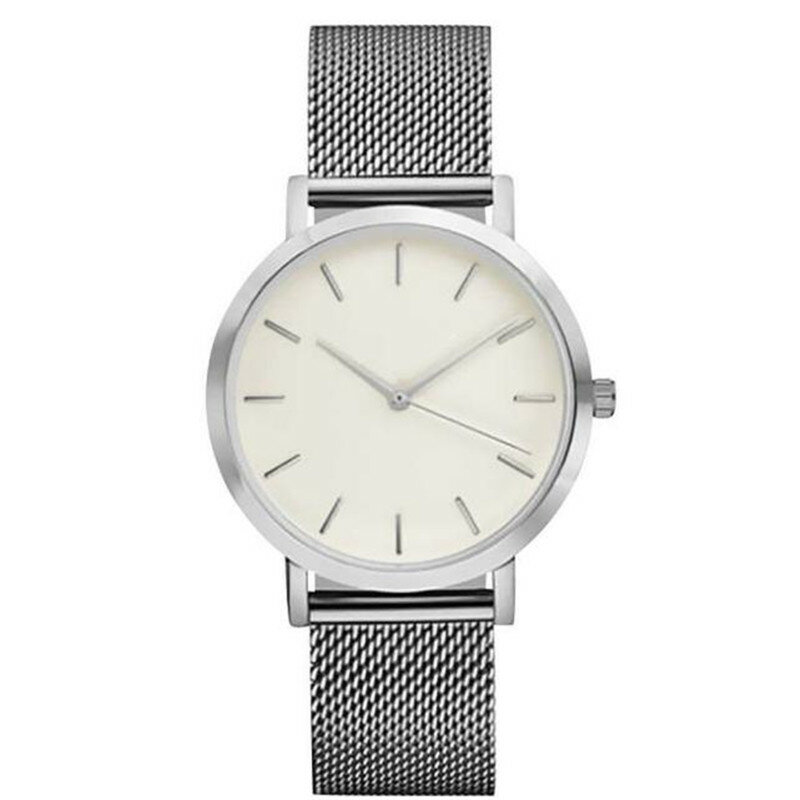 2020 nowy Relogio Reminino moda kobiety zegarek kryształ mężczyźni ze stali nierdzewnej zegarek kwarcowy analogowy zegarek bransoletka damska zegarek